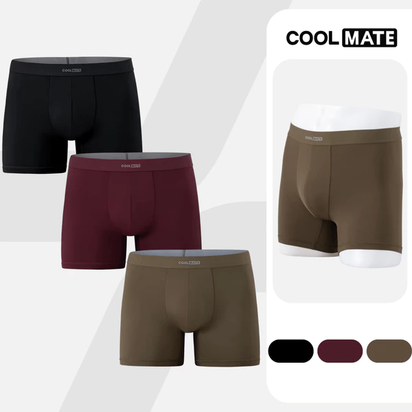 [MUA 3 GIẢM 12%]Combo 3 quần lót nam giữ nhiệt Trunk Exwarm mềm mại, giữ ấm tốt Coolmate