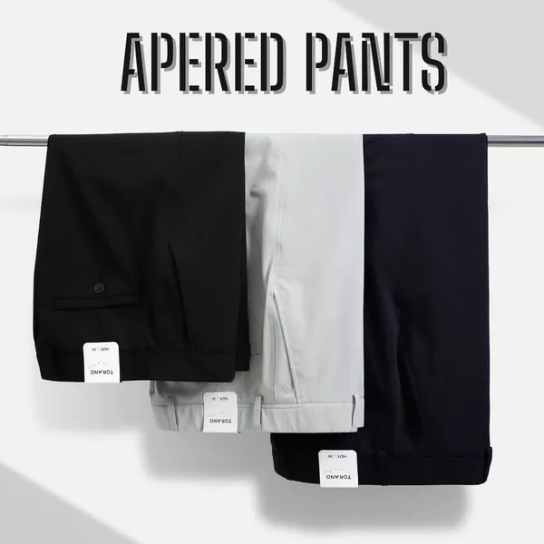 Quần âu slimfit trơn nam TORANO cạp luồn chun thêu logo Lịch Lãm Trẻ Trung Hàn Quốc GABT503