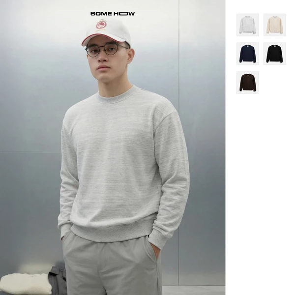  Áo Nỉ Relaxed The Everyday Crewneck, Chất Vải Cotton Tici Thoải Mái, SW0011, SOME HOW STORE