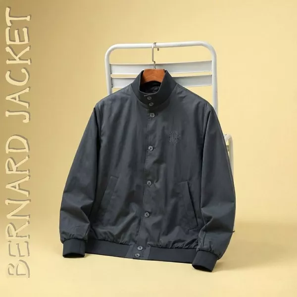 Áo khoác gió 2 lớp BERNARD JACKET TORANO cổ cao thêu logo ngực, Cản Bụi, Cản Gió, Giữ ấm GWCW503