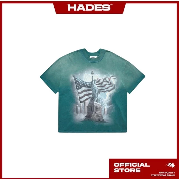 HADES LIBERTY FADE TEE  - HADES Brand Chính hãng Áo tay ngắn unisex / XANH