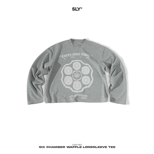 Áo thun tay dài SLY Longsleeve Waffle Six Chamber Grey