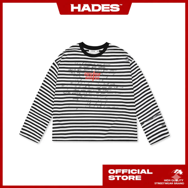 HADES NIGHTSTRILE LONGSLEEVE - HADES Brand chính hãng Áo thun tay lỡ cotton unisex / sọc