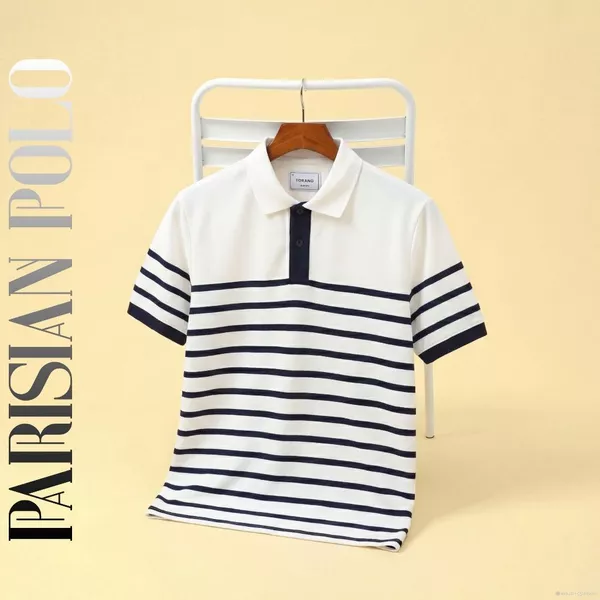 Áo polo PARISIAN POLO TORANO kẻ ngang bo tay phối màu tinh tế và phóng khoáng GSTP039