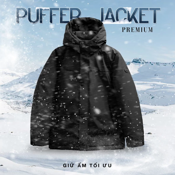 Áo khoác phao đại hàn PREMIUM PUFFER JACKET TORANO 3 lớp lót bông cổ cao, Giữ Ấm Cực Tốt, Giữ Nhiệt, Chống Nước GWCP901