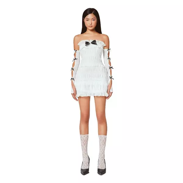 LSOUL Natalie Dress Đầm Moking Đính Nơ Nữ Váy V23081566 Women