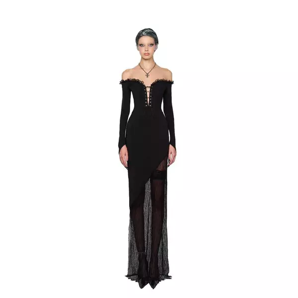 LSOUL Lucid Dress Váy Trễ Vai Cut Out Nữ Women V23121592