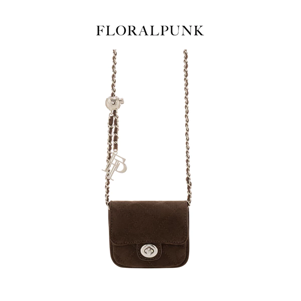 Túi / Ví đeo chéo Floralpunk Ivy Chain Nano - Suede Brown