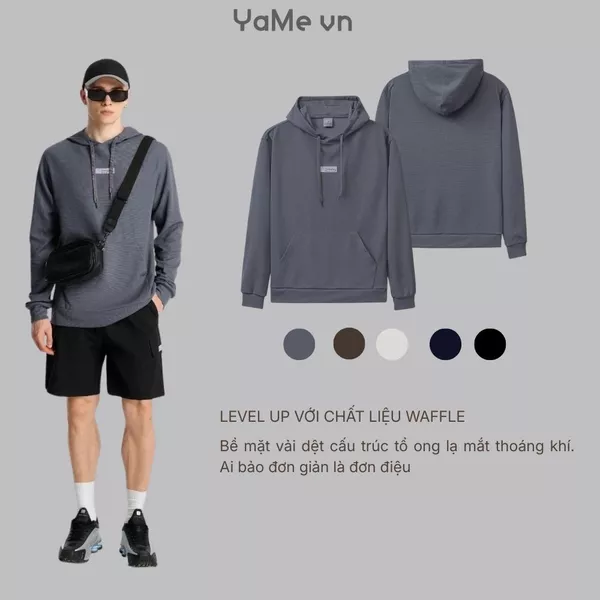 Áo khoác thun trơn một màu, vải nhẹ, phom ôm vừa F2 - Seventy Seven 039 23188 |YaMe|