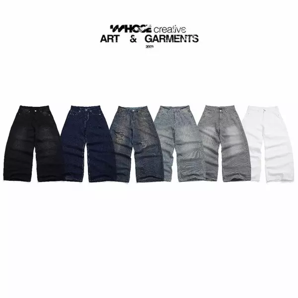 ALL JEANS LOOSE PLEAT - Quần jeans ống rộng Whose tổng hợp