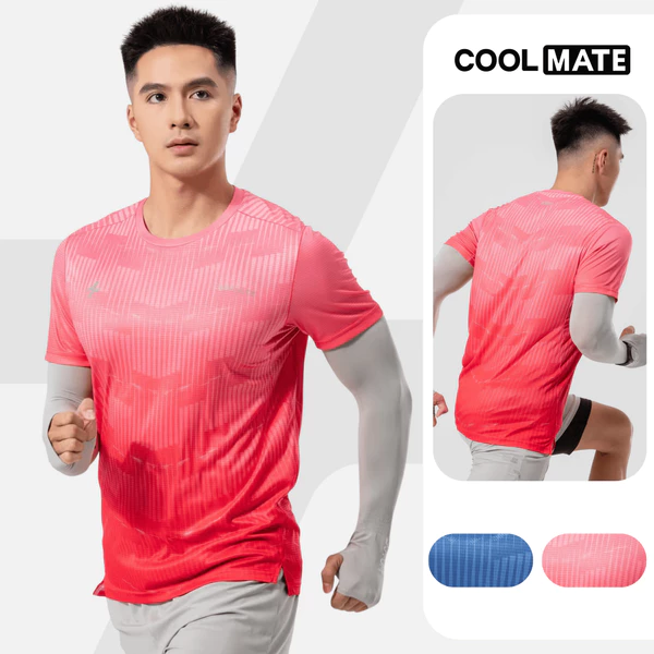 Áo thun nam Tshirt chạy bộ Graphic Energy áo thể thao running thoáng khí thấm hút tốt Coolmate