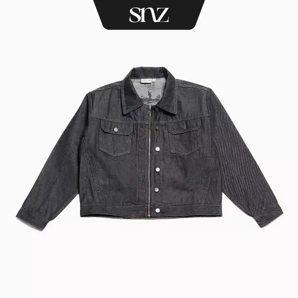 Áo Khoác Bò SNAZZY Unisex Chất Liệu Denim Chính Hãng - CORE RAW DENIM
