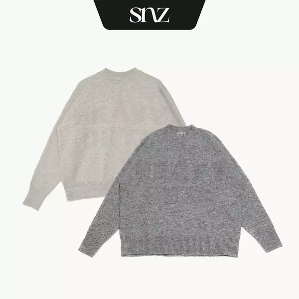 Áo Sweater Boxy SNAZZY Unisex Chất Liệu Sợi Len Chính Hãng - TUMBLEWEED KNIT