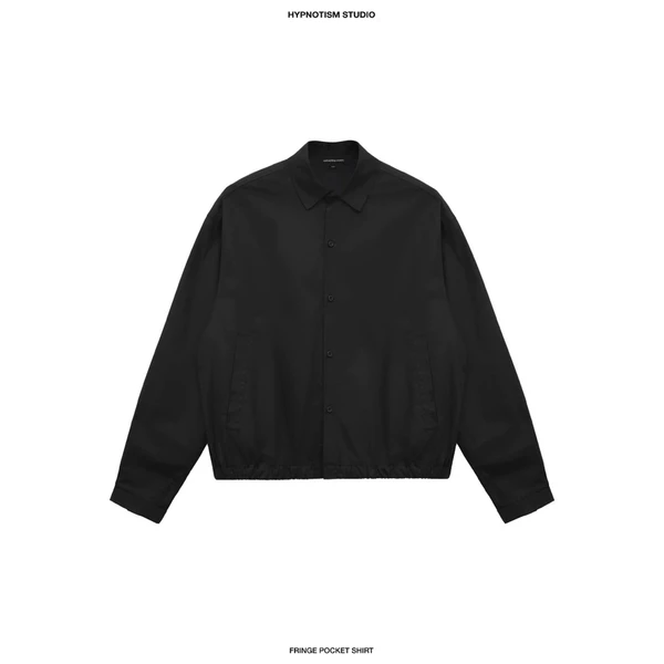 HYPNOTISM | FRINGE POCKET SHIRT - Áo sơ mi tay dài cotton cao cấp form boxy unisex