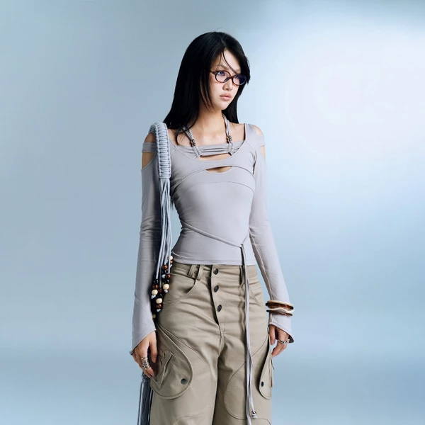 SERAFIN TOP (GREY) BunnyHill SSSB19