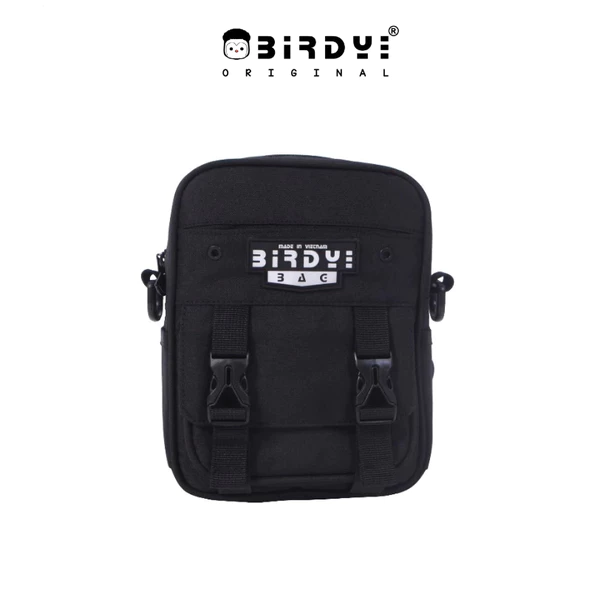 Túi đeo chéo nam nữ unisex mini nhỏ gọn ALIEN 2/ Black vải Canvas chống nước thương hiệu Birdybag
