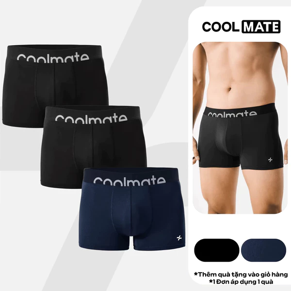 [MUA 3 TẶNG 1]Combo 3 Quần Lót Nam dáng Trunk AirMesh co giãn, thoáng mát, nhanh khô Coolmate
