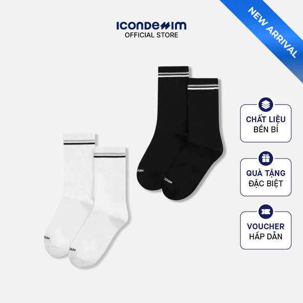 Combo 3 Vớ Crow Nam ICONDENIM Inner Ease VOID0052