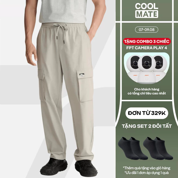 [TẶNG COMBO TẤT ĐƠN 329K]Quần túi hộp Utility lightweight co giãn, quần Outdoor du lịch dạo phố Coolmate KHÔNG ĐỔI TRẢ