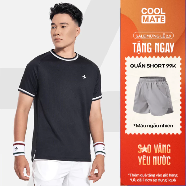 [TẶNG QUẦN SHORT]Áo thun thể thao nam Pickleball Dink Shot, Nhanh khô, Thoáng khí, Thấm hút tốt Coolmate