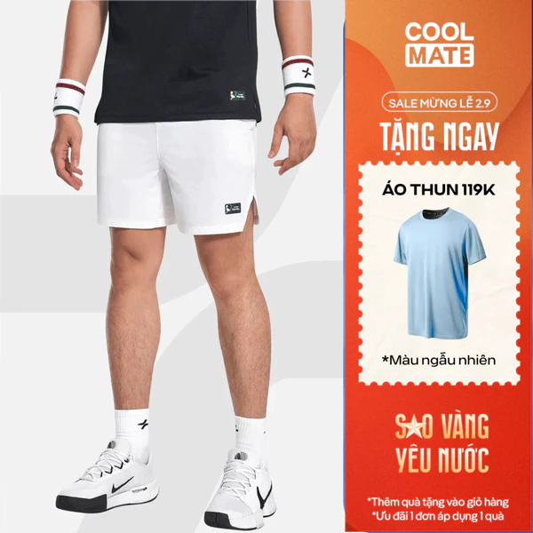 [TẶNG ÁO THUN]Quần thể thao nam 6inch Pickleball Smash Shot Nhanh khô, Thoáng khí, Thấm hút tốt Coolmate