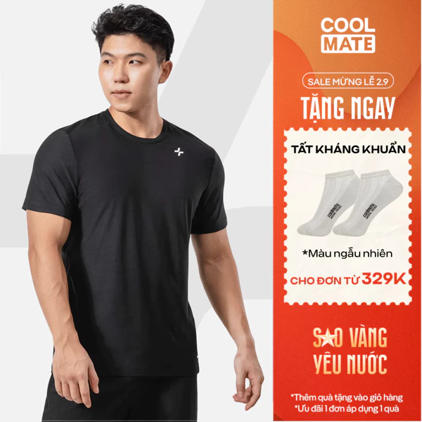 [TẶNG TẤT ĐƠN 329K]Áo Thun thể thao đa năng Training II co giãn 4 chiều, thấm hút tốt, thoáng khí Coolmate