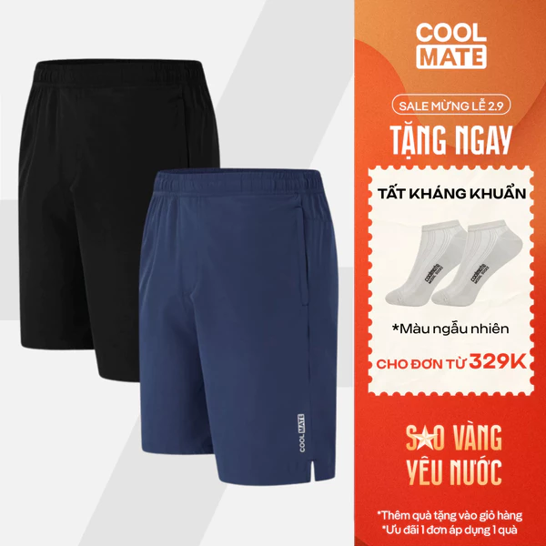 [TẶNG TẤT ĐƠN 329K]Combo 2 quần đùi thể thao nam Short 7inch thoáng khí nhanh khô đa năng Coolmate