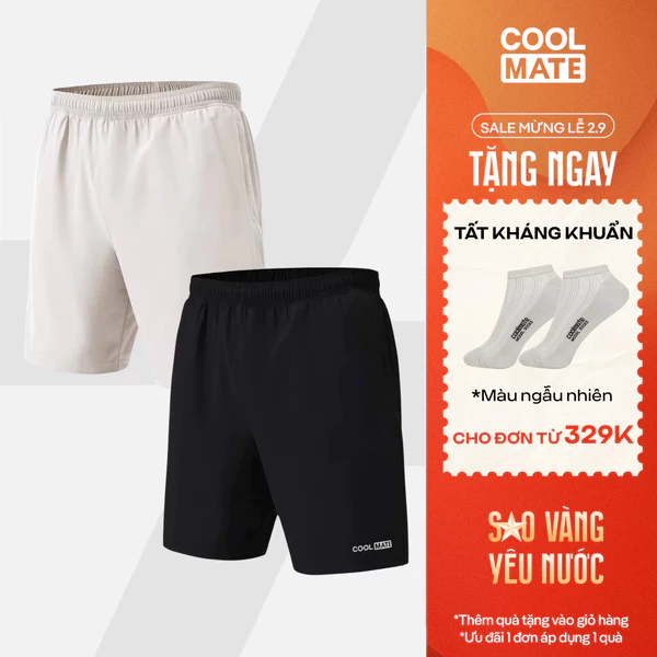 [TẶNG TẤT ĐƠN 329K]Combo 2 Quần Shorts thể thao 7 inch đa năng thoáng khí Exdry Coolmate