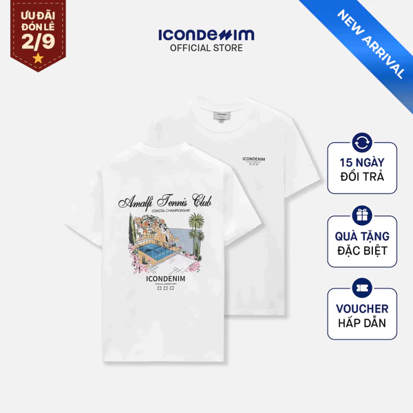 Áo Thun Nam ICONDENIM Coastal Championship Form Regular ATID0775