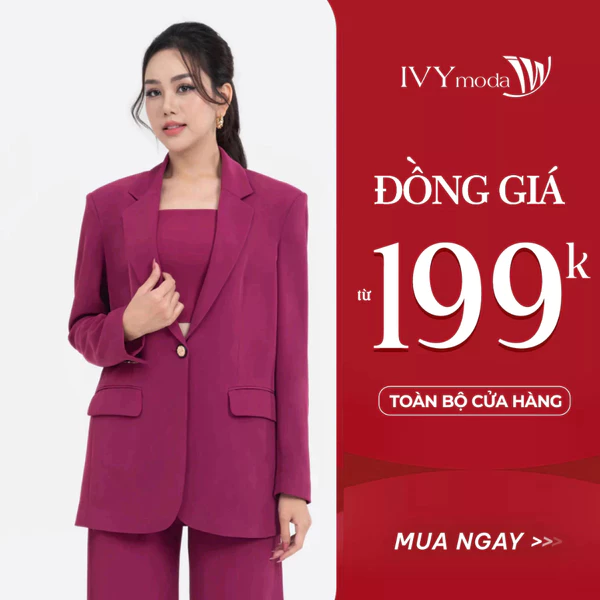 Áo vest dáng oversize Piece Suits nữ (giảm 1 size) IVY moda MS 67M7969