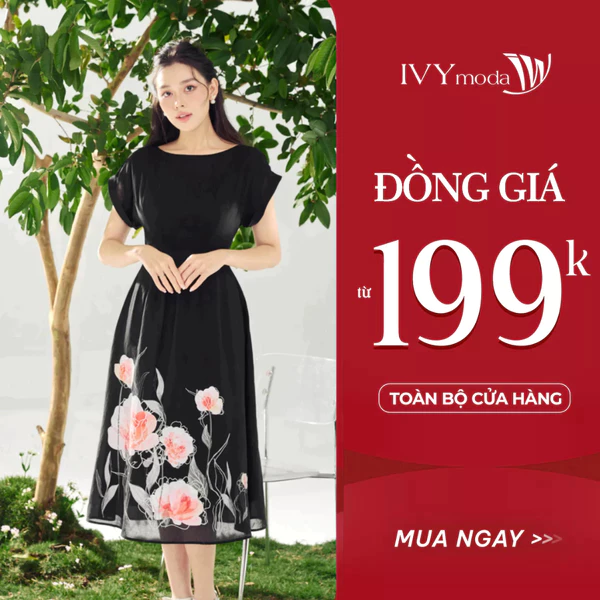 Azalea Dress - Đầm dệt hoa nghệ thuật nữ IVY moda MS 48M8780