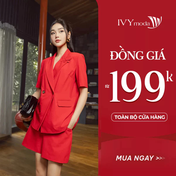 Áo blazer công sở tay ngắn nữ IVY moda MS 61M8698