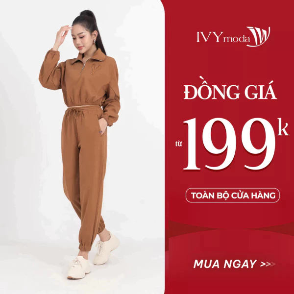 Quần jogger cạp chun bo gấu nhẹ, quần dài nữ thể thao cao cấp IVY moda MS 22B9473
