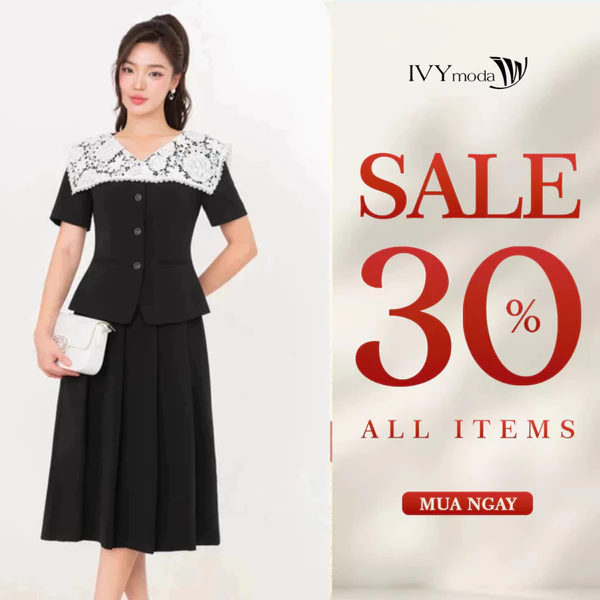 Ivory Grace Vest - Áo khoác phối ren, Áo công sở nữ IVY moda MS 67B0066