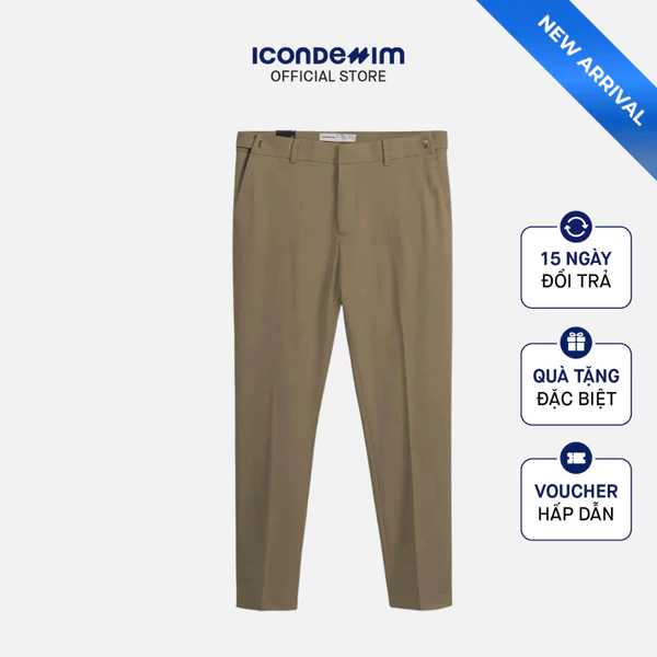 Quần Tây Nam ICONDENIM Ống Ôm Ratchet Straps Form Slim QTID0097