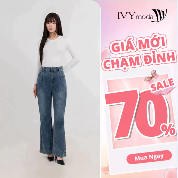 Áo thun nữ dài tay IVY moda MS 58P0159
