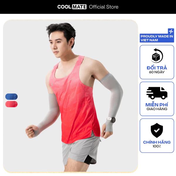 [MUA 3 GIẢM 12%]Áo Singlet chạy bộ Graphic Energy áo thể thao running thoáng khí thấm hút tốt Coolmate