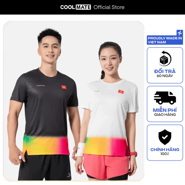 [MUA 3 GIẢM 12%][BST 2/9]Áo thun thể thao nam nữ chạy bộ CỜ ĐỎ SAO VÀNG" thấm hút tốt thoáng khí Coolmate