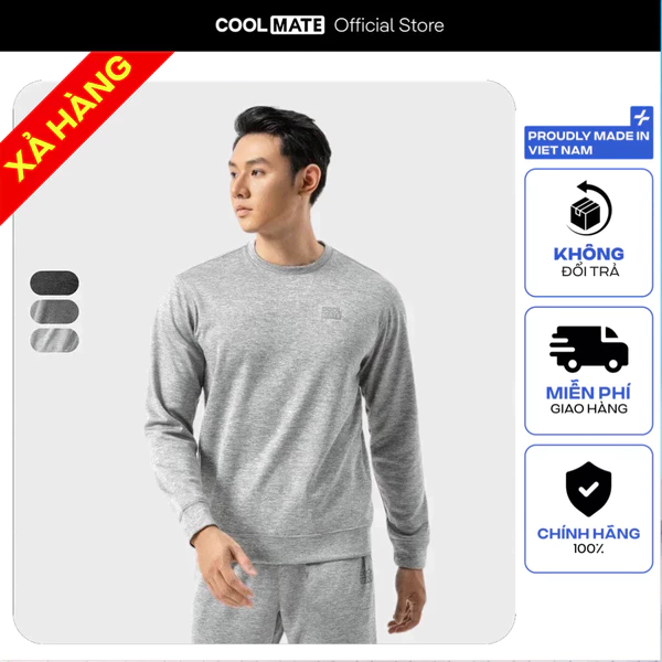 [MUA 2 GIẢM 40%][XẢ SỐC OUTLET - KHÔNG ĐỔI TRẢ]Áo thu đông Sweater Poly Fleece giữ nhiệt mềm mại Coolmate