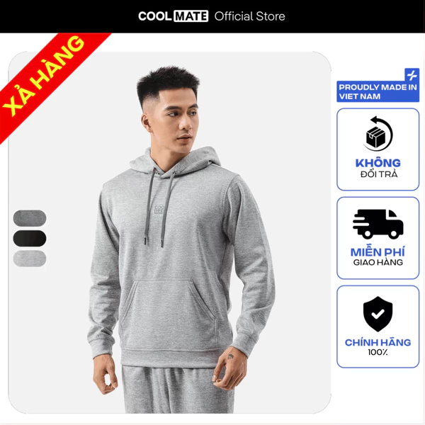 [MUA 2 GIẢM 40%][KHÔNG ĐỔI TRẢ]Áo nỉ thu đông chui đầu có mũ Hoodie Poly Fleece mềm mại thoáng khí Coolmate