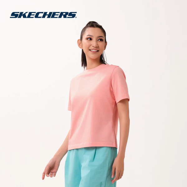 Áo Thun Tay Ngắn Nữ Skechers Cali Summer Lounge Short Sleeve Tee - SL126W161-00C7