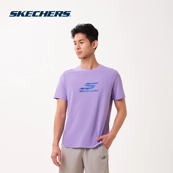 Áo Thun Tay Ngắn Nam Skechers Walking Performance Short Sleeve Tee - SP126M114-00P0