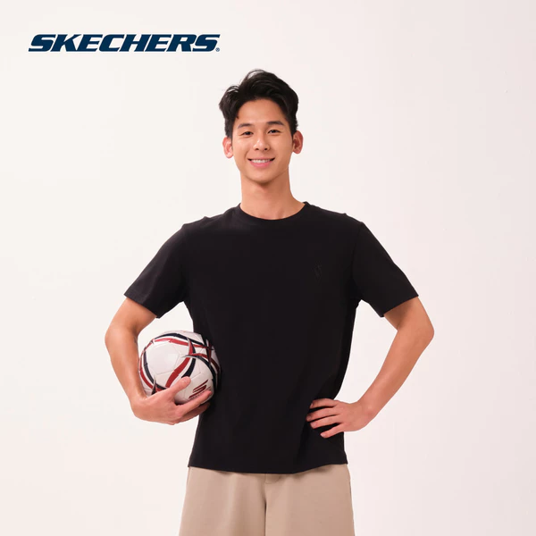 Áo Thun Tay Ngắn Nam Skechers Game On Lounge Short Sleeve Tee - SL126M208-0018