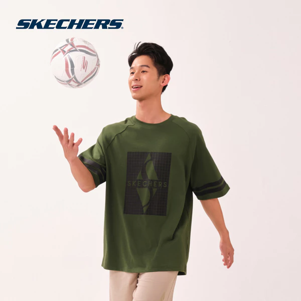 Raglan Tee Nam Skechers Game On Iconic Raglan Tee - SL126M215-03WF