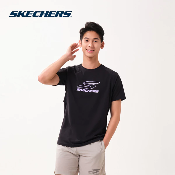Raglan Tee Nam Skechers Running Performance Raglan Tee - SP126M109-0018