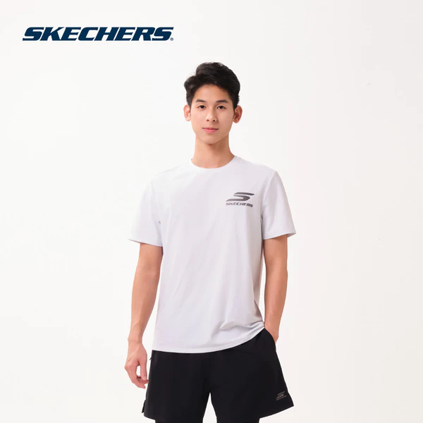 Áo Thun Tay Ngắn Nam Skechers Running Performance Short Sleeve Tee - SP126M110-0019