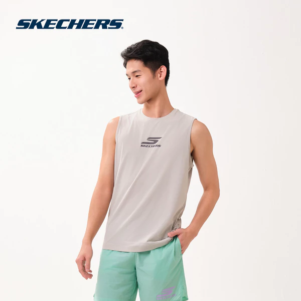 Áo Thun Không Tay Nam Skechers Walking Performance Sleeveless Tee - SP126M115-03ZZ