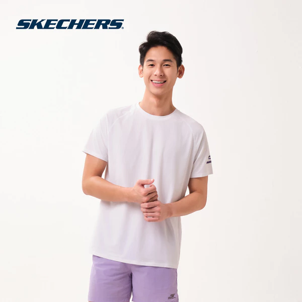 Raglan Tee Nam Skechers Walking Performance Raglan Tee - SP126M116-0019