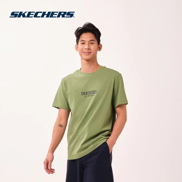 Áo Thun Tay Ngắn Nam Skechers Game On Iconic Short Sleeve Tee - SL126M214-WC01