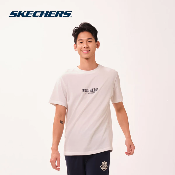 Áo Thun Tay Ngắn Nam Skechers Game On Iconic Short Sleeve Tee - SL126M214-00QF